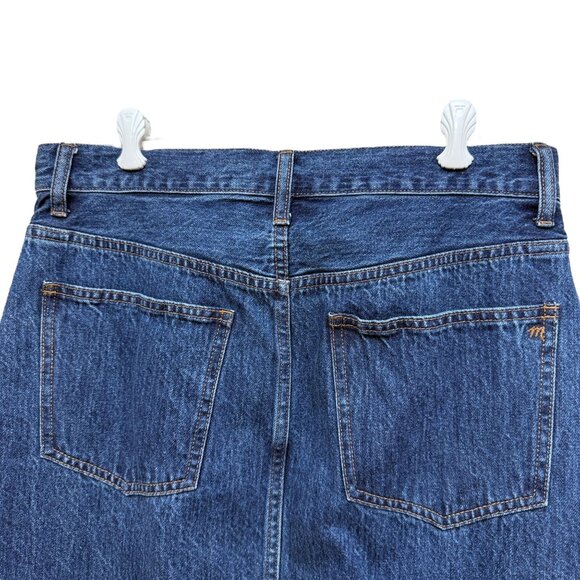 MADEWELL Denim Maxi Skirt Size 30 ( 8/10) Blue Long Casual Slit Jean Skirt - Picture 6 of 14